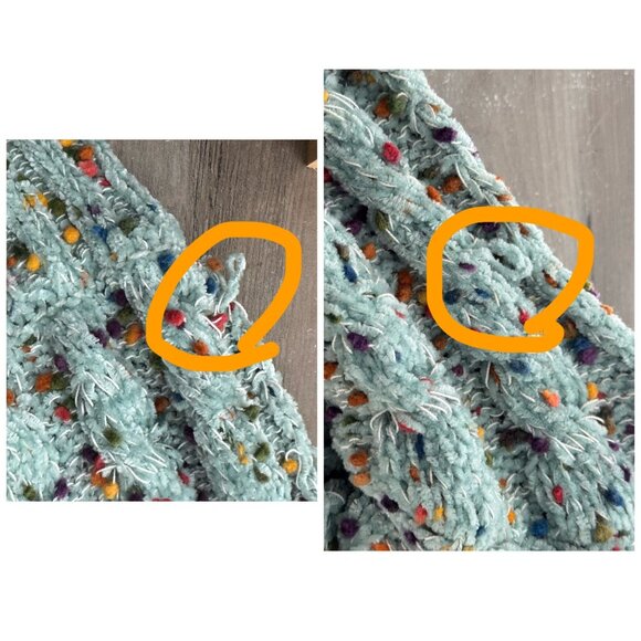 Altar'd State NWT $70 Mint Multi Speckled Knit Sweater Pullover Womens SM Boho - Picture 9 of 10